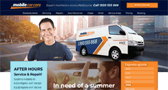 Desktop Screenshot of mobilecarcare.com.au